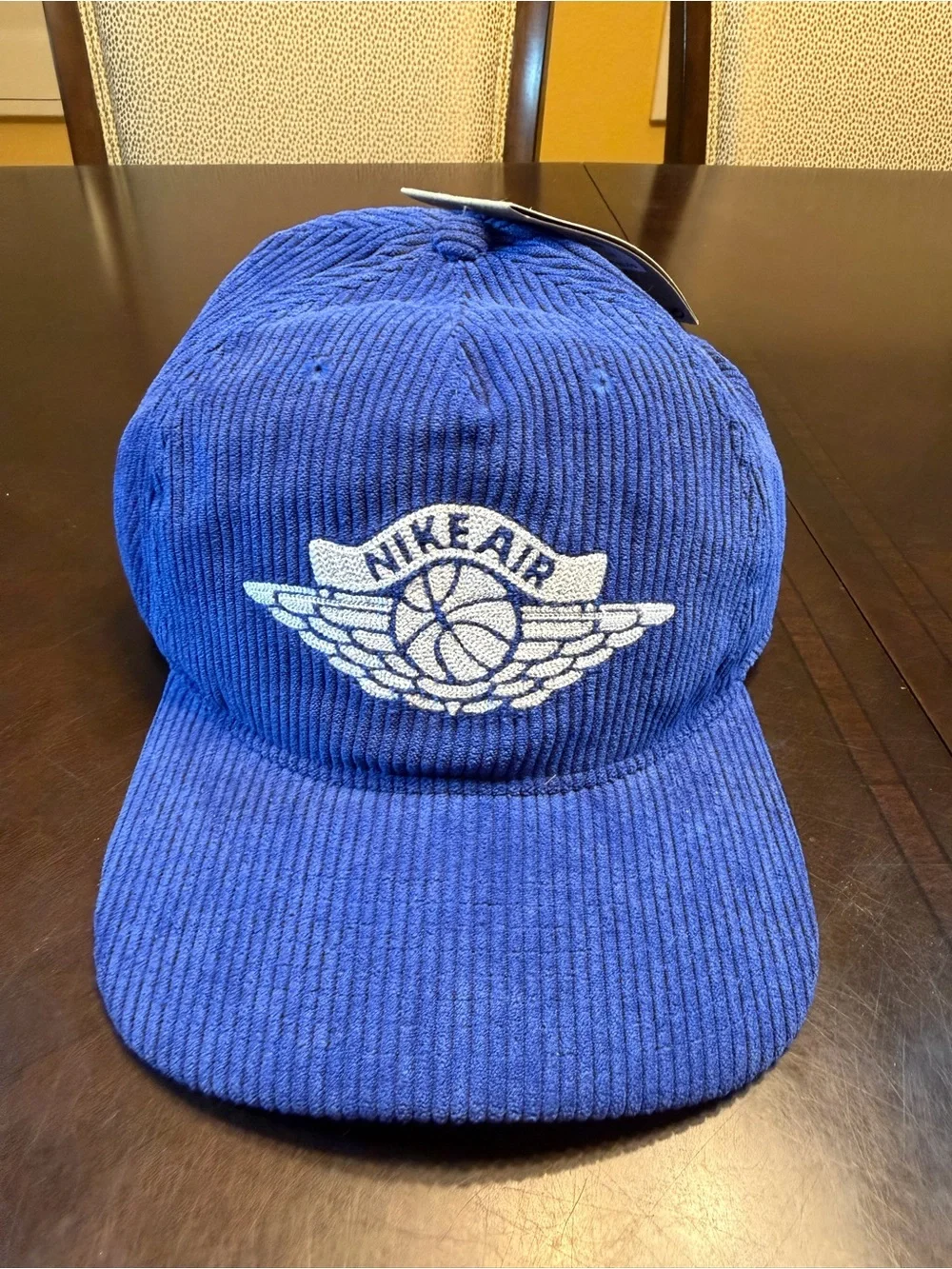 New Nike Air Jordan Logo Hat Blue White Size L / XL